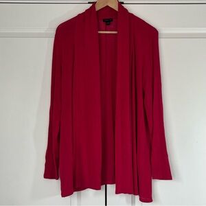 J. Jill Wearever Collection Long Sleeve Red Cardigan Women's - Size Small